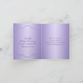 60周年薄紫フローラお礼のノートカード サンキューカード (内部)