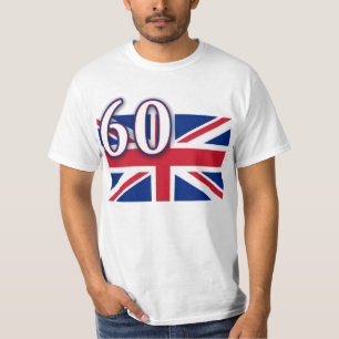 60周年記念のための60の英国国旗 Tシャツ