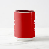 60周年記念のギフトの平静そして統治を保って下さい ツートーンマグカップ (中央)