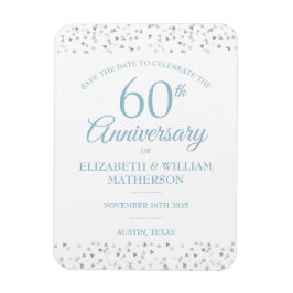 60周年記念の恋するハートでSave the Date マグネット