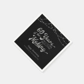 60周年記念の灯りで60年 スタンダードカクテルナプキン (角)