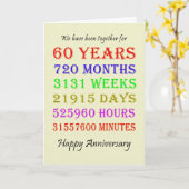 60周年記念の節目 カード (黄色い花)