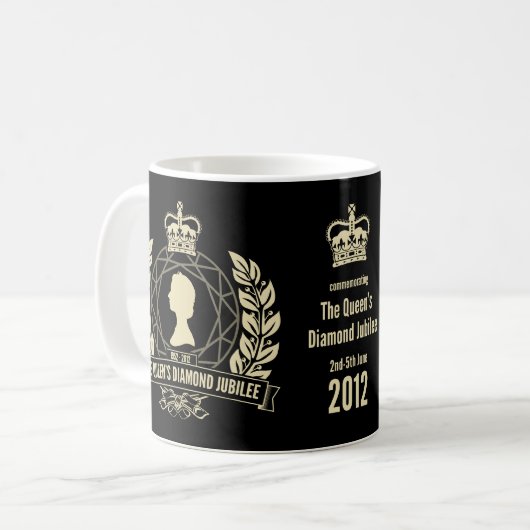 60周年記念の記念するマグ コーヒーマグカップ (正面左)