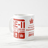 60周年記念の記念するマグ コーヒーマグカップ (正面左)