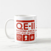 60周年記念の記念するマグ コーヒーマグカップ (左)