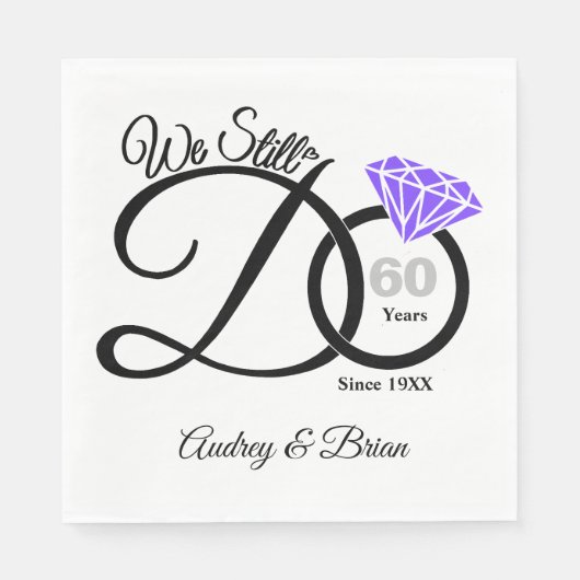 60周年記念オリジナルナプキン スタンダードランチョンナプキン (正面)