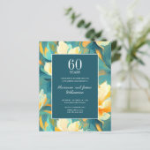 60周年記念オレンジティール(緑がかった色)絵を描花写真 (スタンド正面)