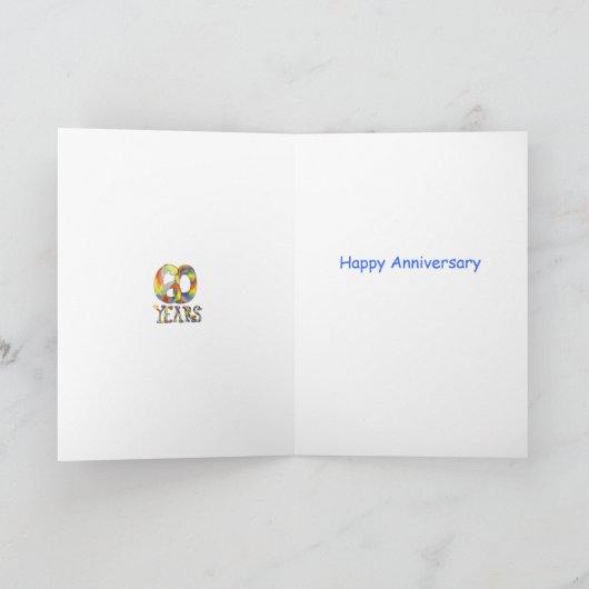 60周年記念カード カード (内部)