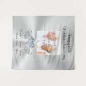 60周年記念ギフト、パーティーの壁掛けタペストリー装飾 タペストリー (正面(横))