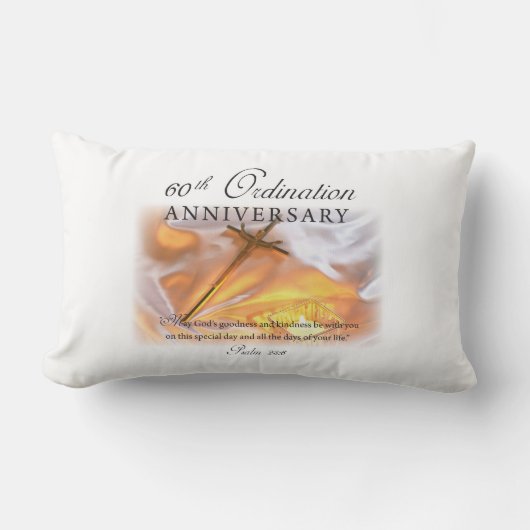 60周年記念クロスキャンドル ランバークッション (正面)