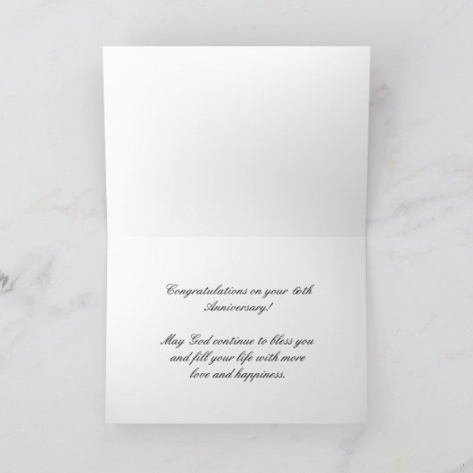 60周年記念グリーティングカード カード (内部)