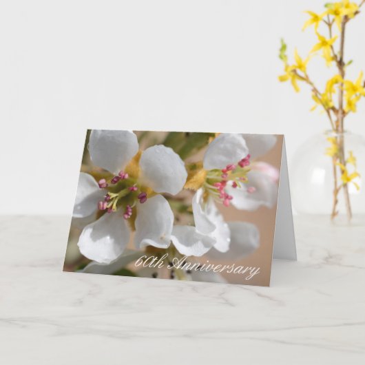 60周年記念グリーティングカード カード (黄色い花)