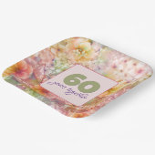 60周年記念コスモスフローラデザイン ペーパープレート (傾斜あり)