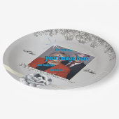 60周年記念ダイヤパーソナライズされたモンド ペーパープレート (アングル)