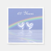 60周年記念ダイヤモンドハート スタンダードカクテルナプキン (正面)