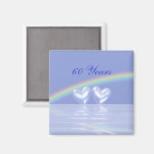 60周年記念ダイヤモンドハート マグネット (正面/裏面)