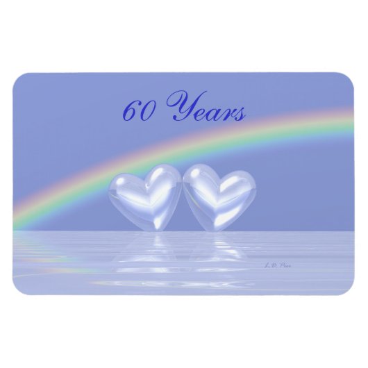 60周年記念ダイヤモンドハート マグネット (横)