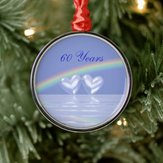60周年記念ダイヤモンドハート メタルオーナメント (ツリー)