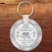 60周年記念パーソナライズされたの親愛 キーホルダー (正面)