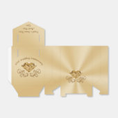 60周年記念パーソナライズされたの豪華なお願い箱 フェイバーボックス (折り畳みなし)