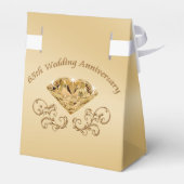 60周年記念パーソナライズされたの豪華なお願い箱 フェイバーボックス (裏面サイド)