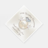 60周年記念パーソナライズされたダイヤモンドナプキンス スタンダードランチョンナプキン (角)