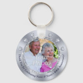 60周年記念パーソナライズされたパーティーの好意、 キーホルダー (正面)