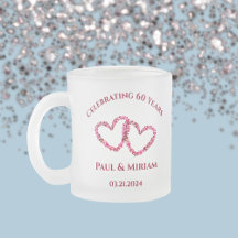 60周年記念パーソナライズされたフローラハートギフト