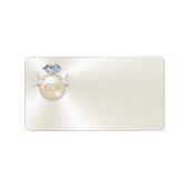 60周年記念パーソナライズされた住所 シール (正面)