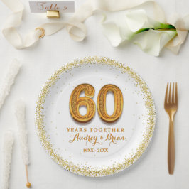 60周年記念パーソナライズ ペーパープレート
