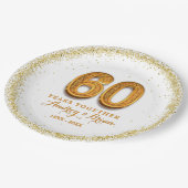 60周年記念パーソナライズ ペーパープレート (アングル)