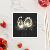 60周年記念パーティースパーカーズオンブラック スタンダードカクテルナプキン (インサイチュ)