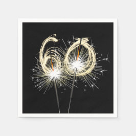 60周年記念パーティースパーカーズオンブラック スタンダードカクテルナプキン