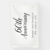 60周年記念パーティーバナーの装飾 横断幕 (縦)