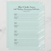 60周年記念パーティーブックサインインページ (正面/裏面)