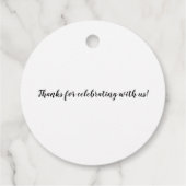 60周年記念パーティーラウンドメッセージカード フェイバータグ (裏面)