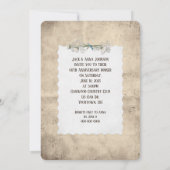 60周年記念パーティー古ファッションドい写真フレーム 招待状 (裏面)