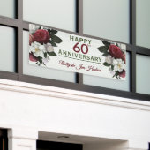 60周年記念パーティー用ハングバナー 横断幕 (ビルの外側)