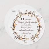 60周年記念パーティー白熱［赤熱］光を放つオータムベリーリース 招待状 (正面/裏面)