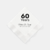 60周年記念パーティー 縁ありカクテルナプキン (角)