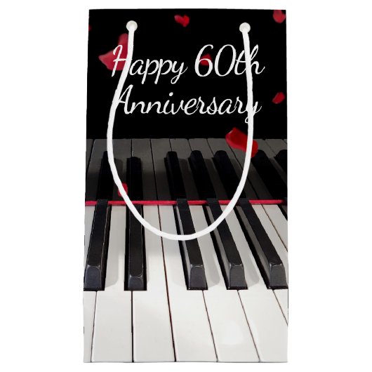 60周年記念ピアノキーボード スモールペーパーバッグ (正面)