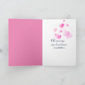 60周年記念ピンクのハートバブル カード (内部)