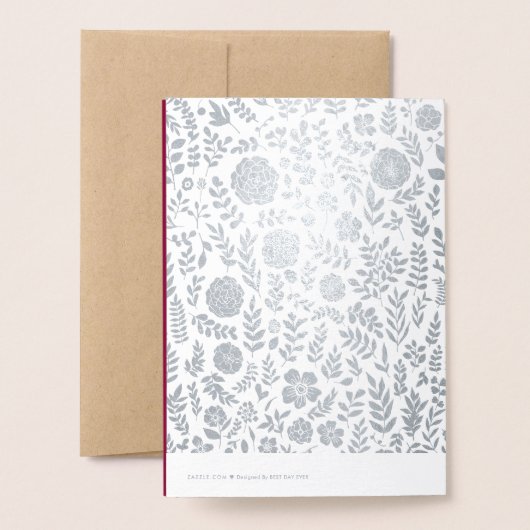 60周年記念フォイル実在グラグジュアリーグリーティングカード 箔カード (裏面封筒付き)