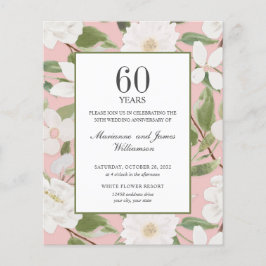 60周年記念ホワイトフラワーピンク