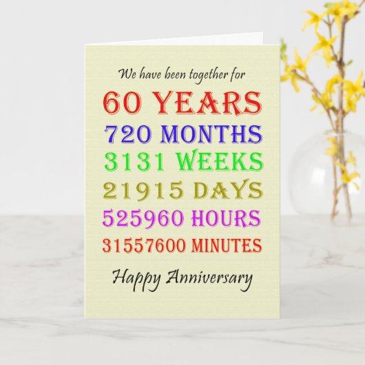 60周年記念マイルストーン カード (黄色い花)