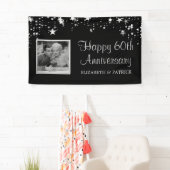 60周年記念モダンシルバー・スターズ写真黒 横断幕 (インサイチュ)