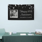 60周年記念モダンシルバー・スターズ写真黒 横断幕 (トレードショー)