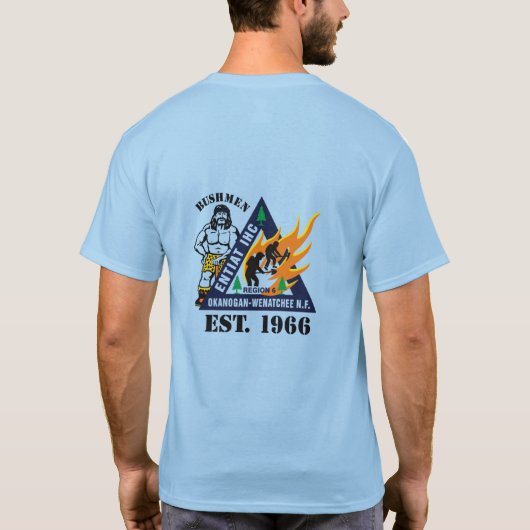 60周年記念リユニオンTシャツ 青 Tシャツ (裏面)