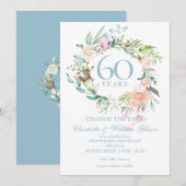 60周年記念ローズガーランド 日付変更 招待状 (正面/裏面)