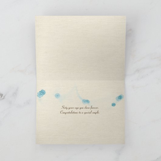 60周年記念ヴィンテージを開く カード (内部)